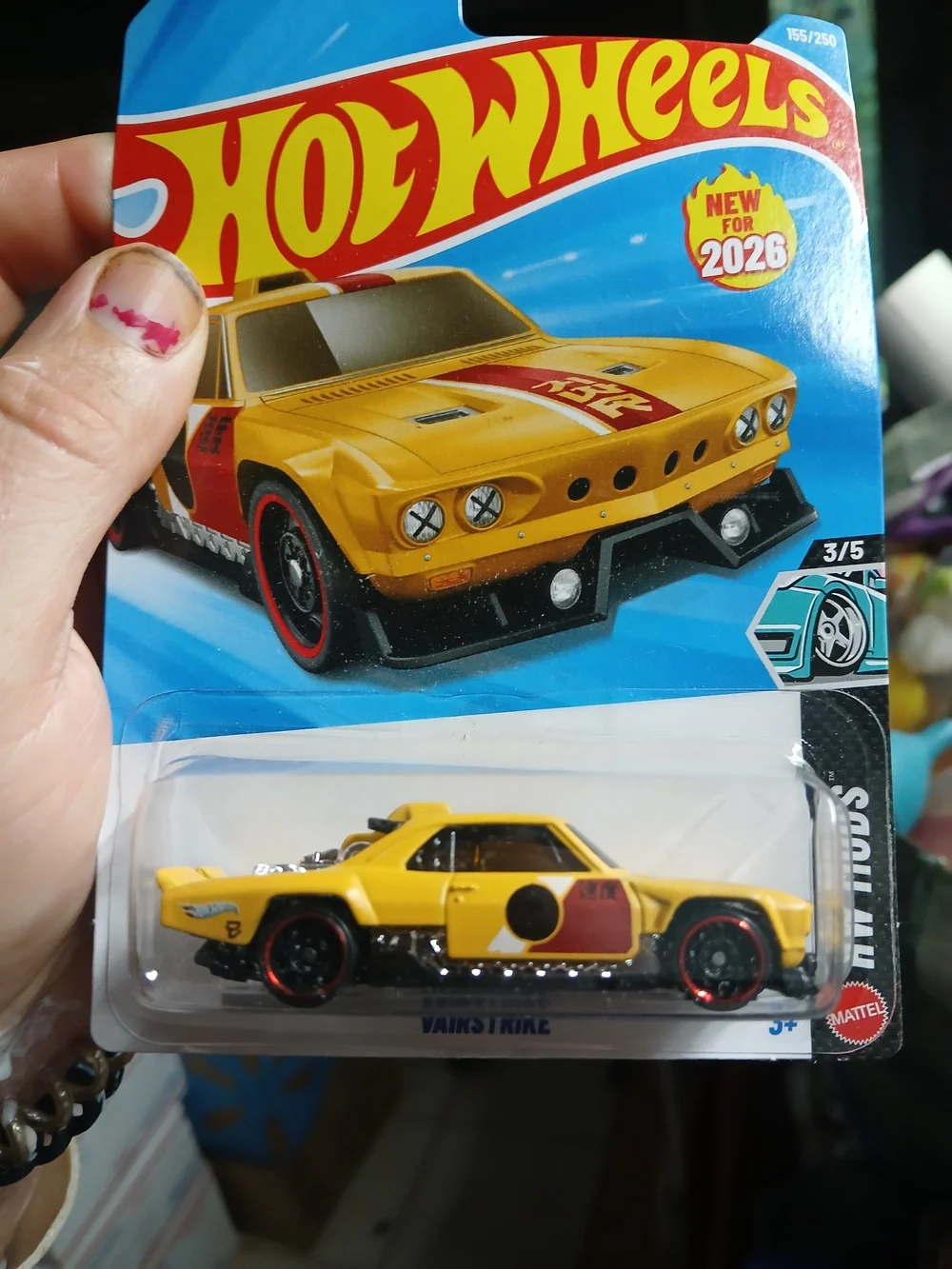 the Vairstrike die-cast car from the 2026 Hot Wheels HW Mods series (numbered 3/